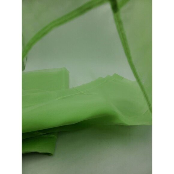 Paris Tailored Curtain Panel Apple Green 56" x 72" Sheer New - Picture 9 of 9